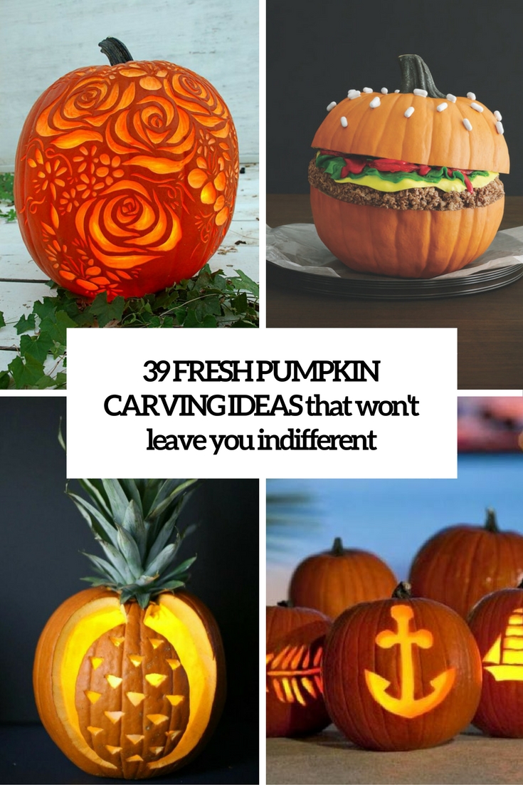 39 Fresh Pumpkin Carving Ideas That Won't Leave You Indifferent - DigsDigs